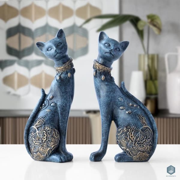 Couple Cat Figurine - Figurine Luxury Home Decor