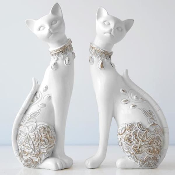 Couple Cat Figurine - Figurine Luxury Home Decor