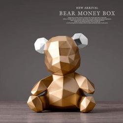 Teddy Bear funder - Coin Bank Luxury Home Decor