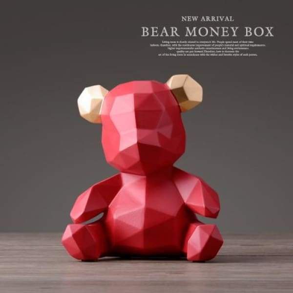 Teddy Bear funder - Coin Bank Luxury Home Decor