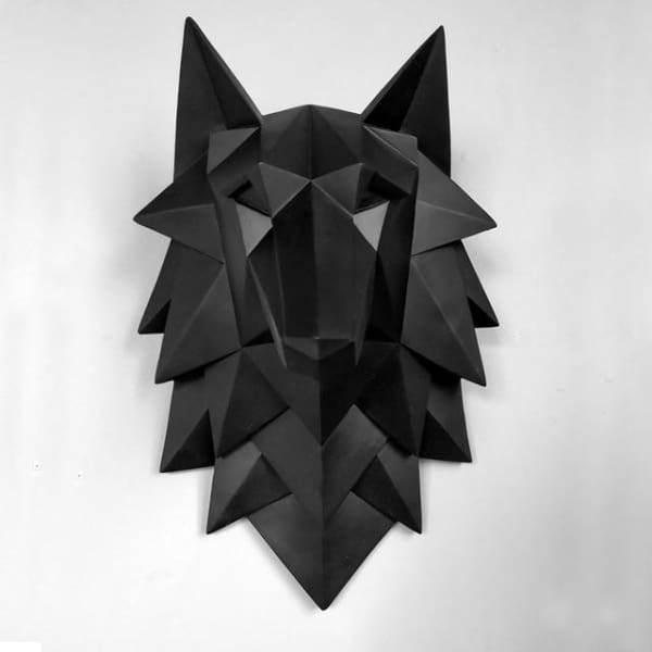 wolf sculpture - Luxury Home Decor